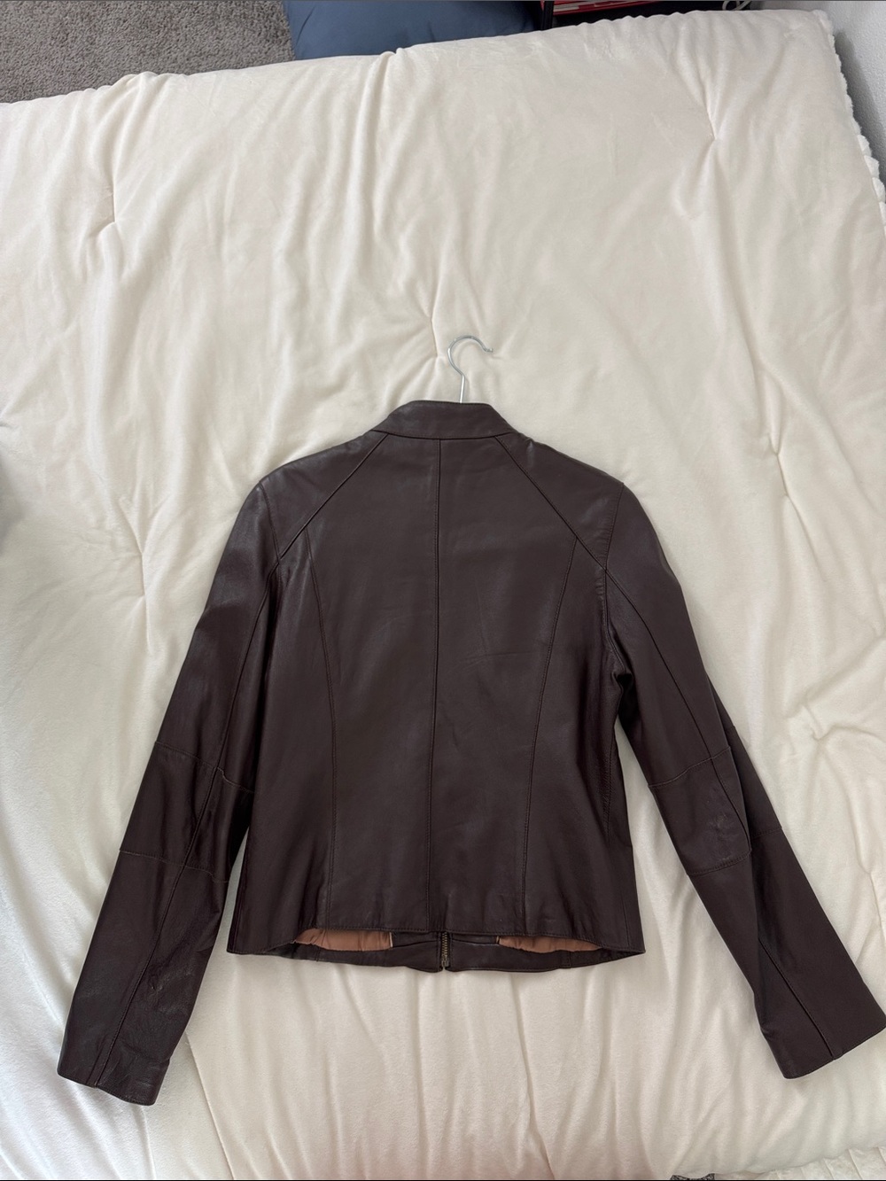 Wilsons Leather Women's Brown Zip-Front Leather Jacket, genuine leather, s/m - Picture 7 of 7